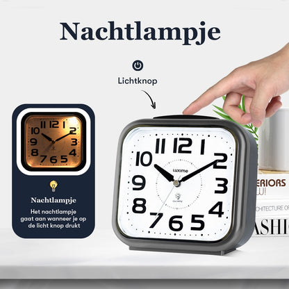 nachtlampje-luxime-analoge-wekker-grijs