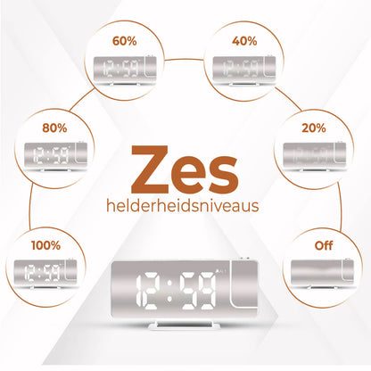 zes-heldreheidsniveaus-projectie-wekker-wit