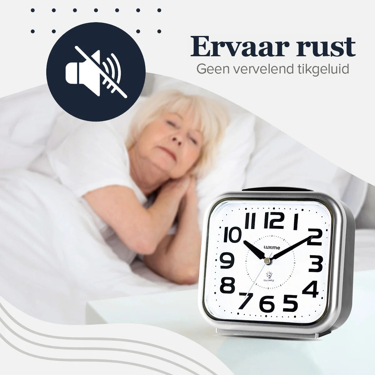 ervaar-rust-zilver-wekker